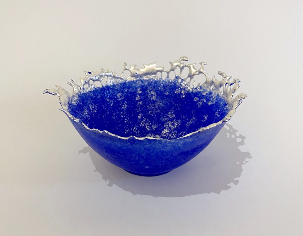 Gilded Bowl (Blue & Silver)